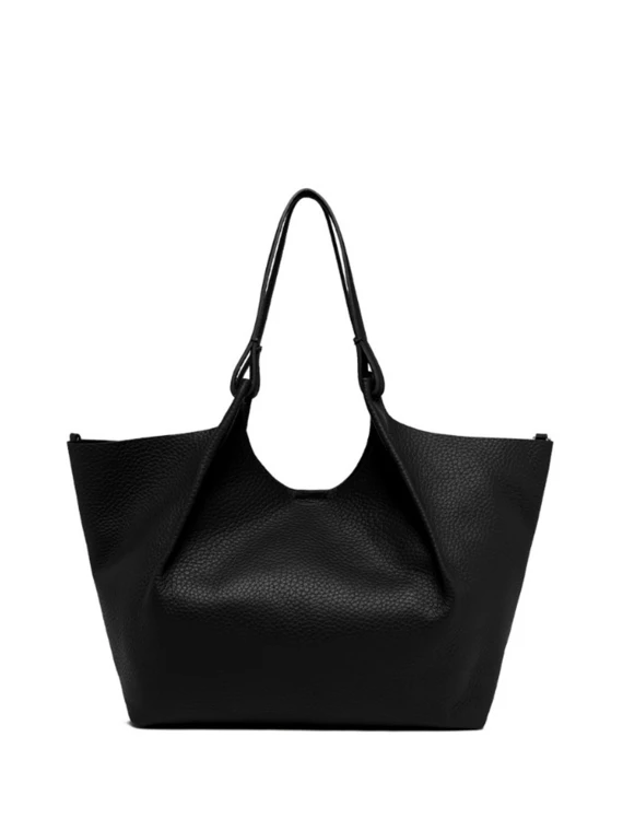 DUA Bag in Black Leather Large