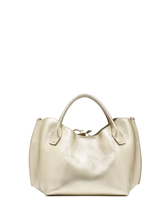 Fiamma double handle bag in hammered leather mat