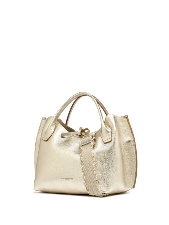 Fiamma double handle bag in hammered leather mat