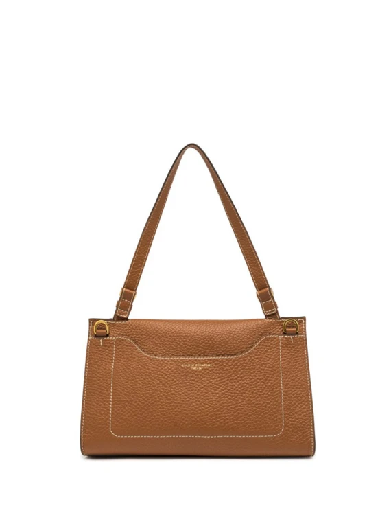 Nicole shoulder bag in maxi grain leather