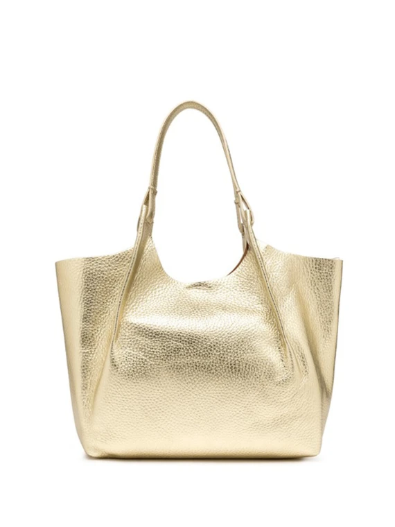 DUA bag in gold leather large