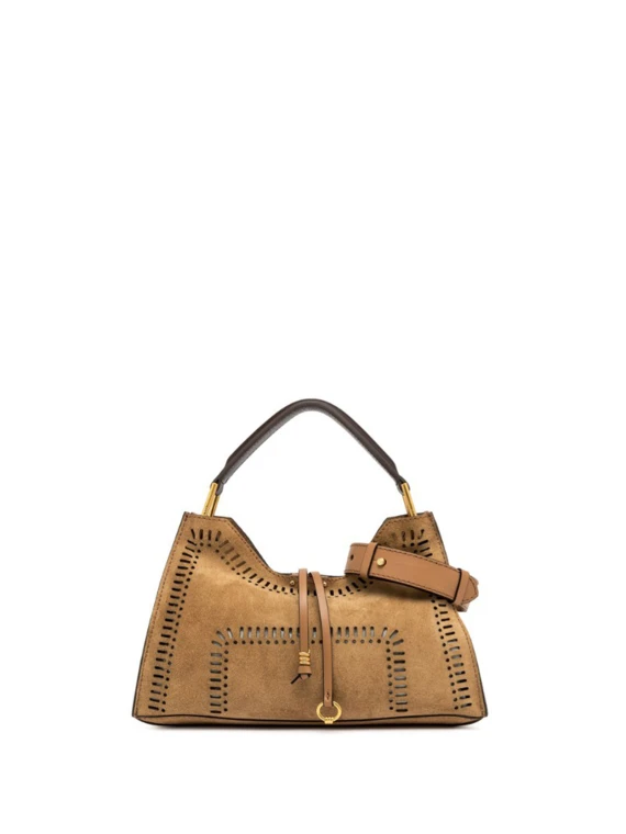 Borsa a tracolla Aurora in pelle double grana