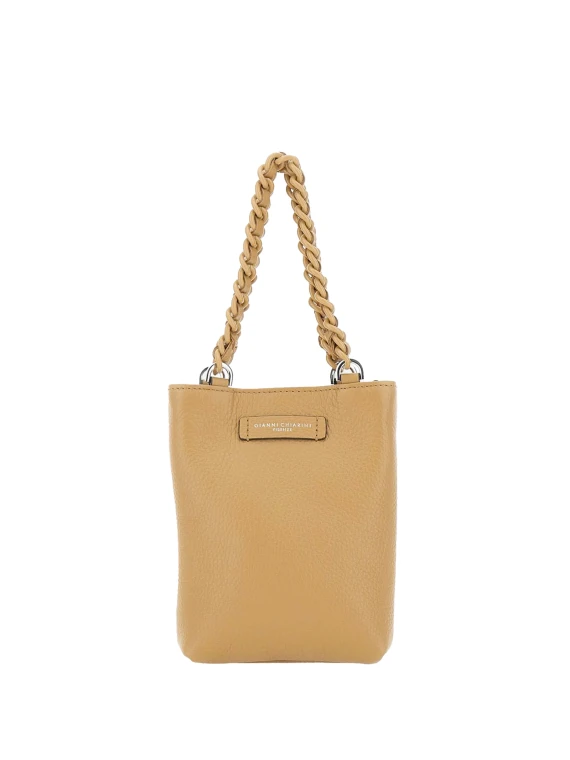 Camilla mini bag in hammered leather