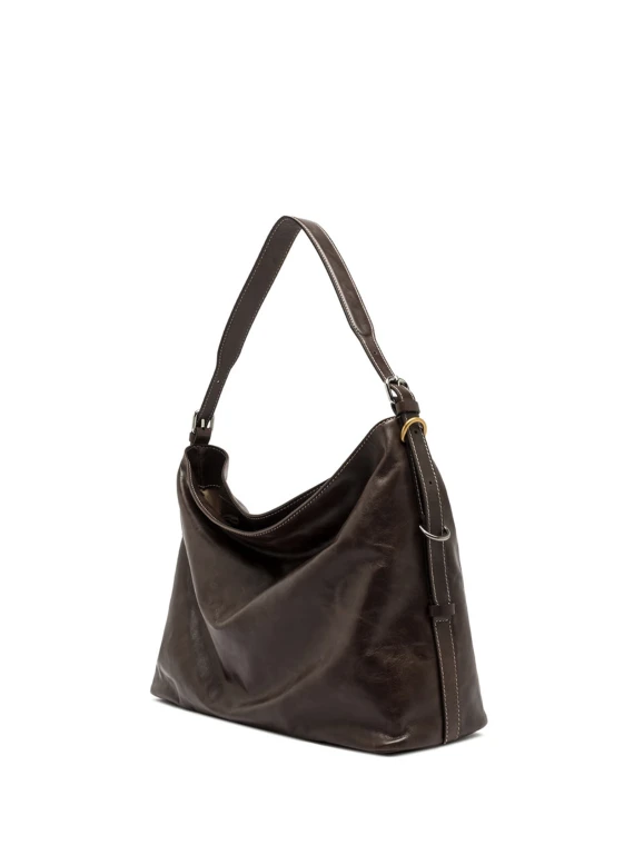 Borsa Astrid in pelle marrone