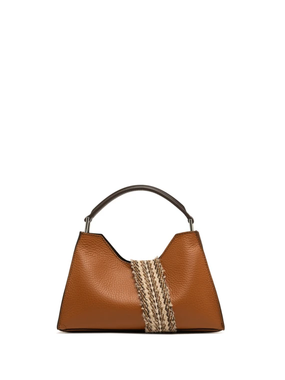 Borsa Aurora in pelle double grano maxi