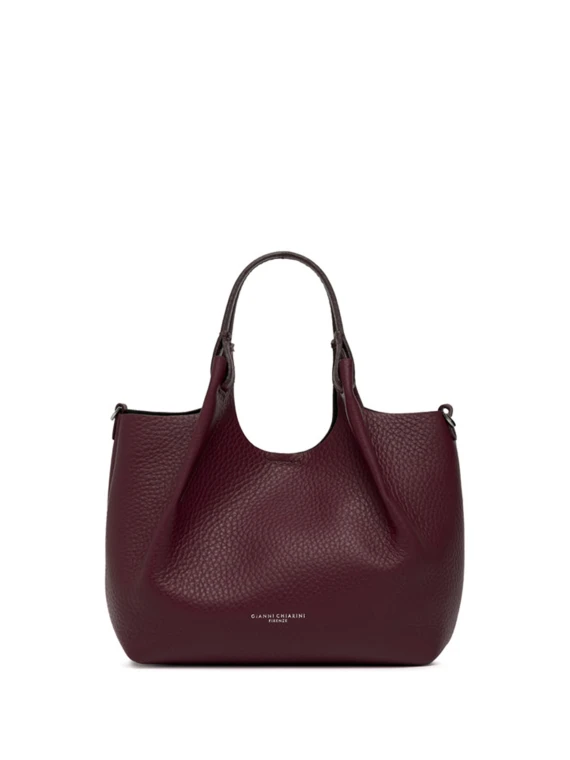 Borsa Dua in pelle rosso mattone