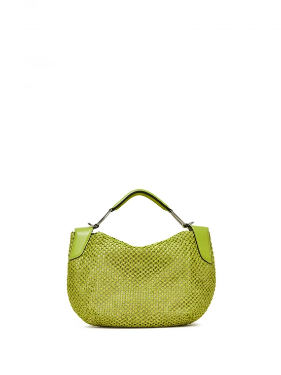 Alicudi bag in raffia net