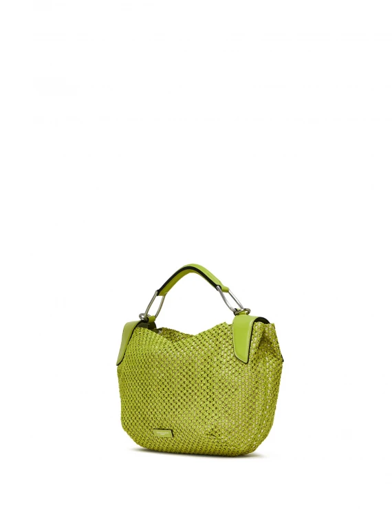 Alicudi bag in raffia net