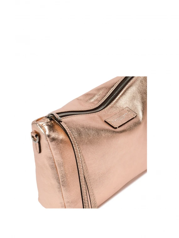 Nora pochette in laminated leather