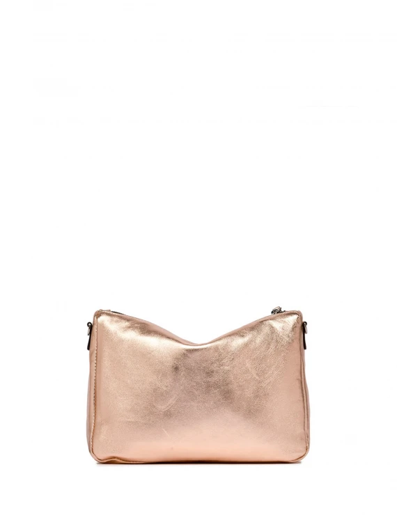 Nora pochette in laminated leather