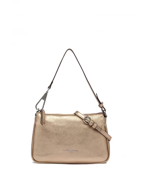 Mini bag Brooke in pelle bubble oro