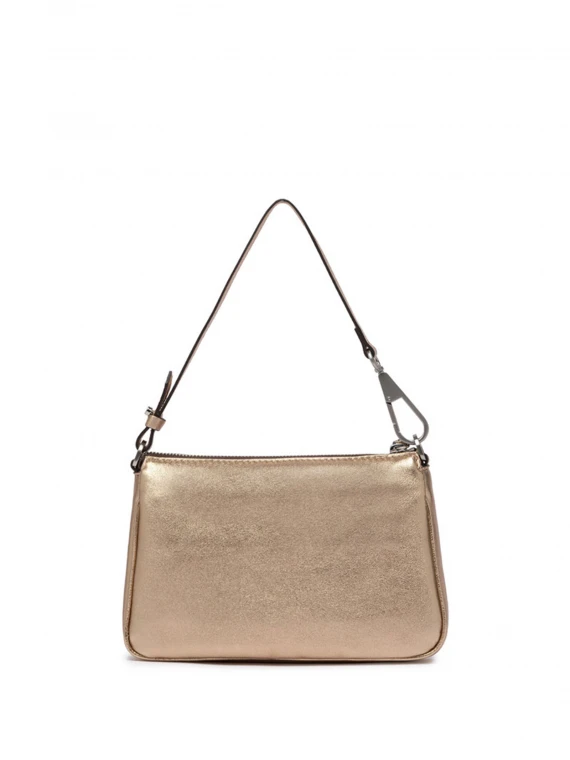 Mini bag Brooke in pelle bubble oro