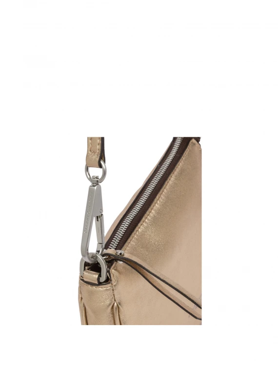 Mini bag Brooke in pelle bubble oro