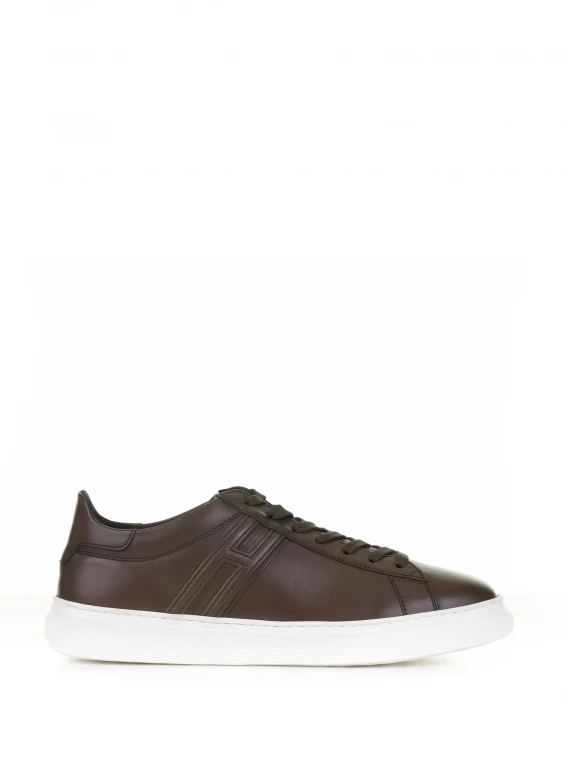 Sneaker H365 marrone in pelle