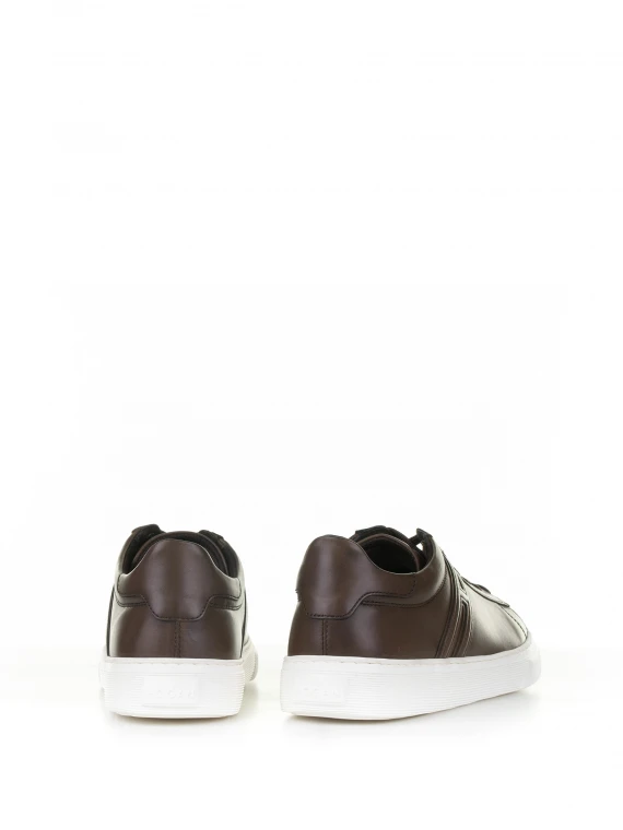 Sneaker H365 marrone in pelle