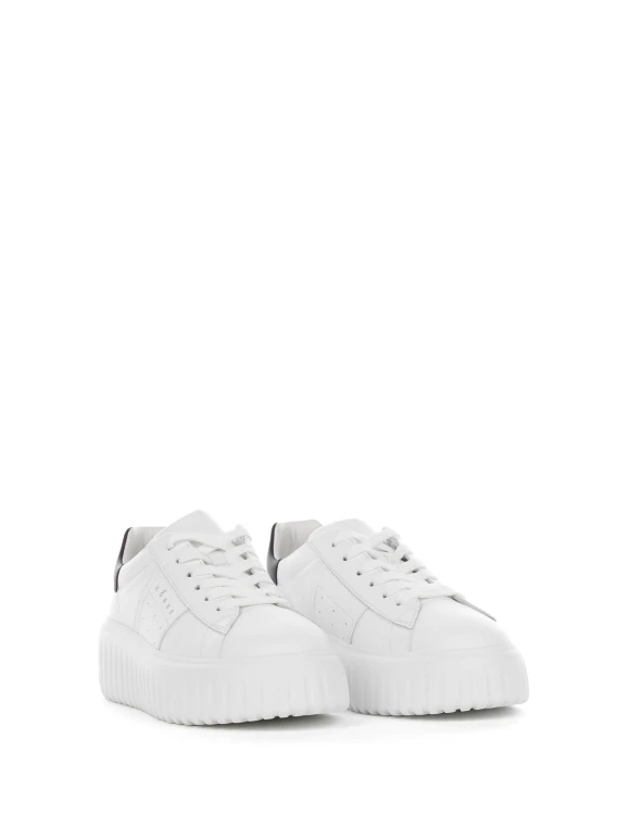 Sneakers H672 bianca in pelle