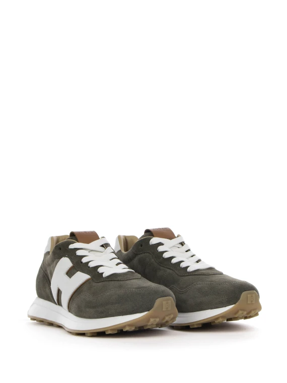 Sneaker H601 running verde militare