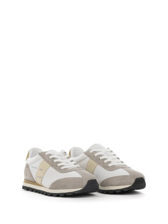 Sneakers 86e white grey women in suede