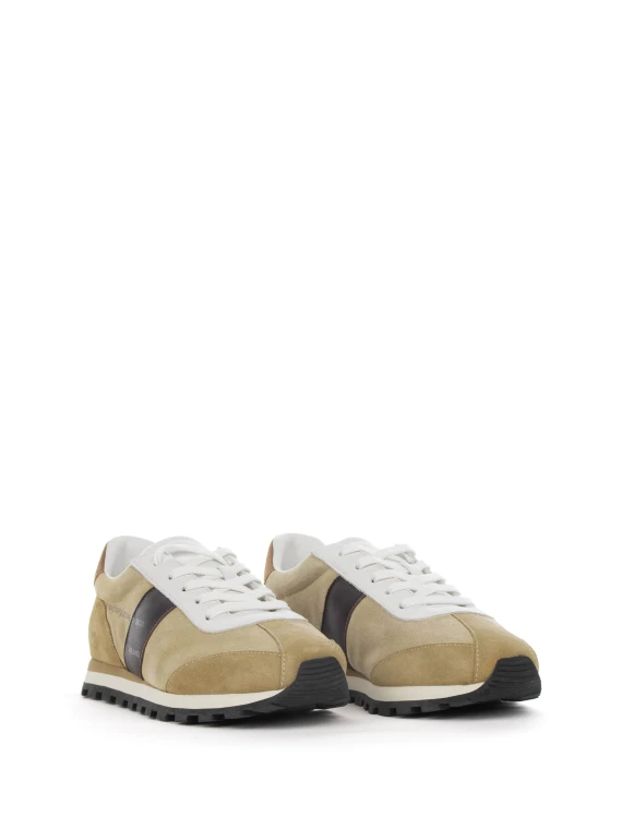 Sneakers 86e beige donna in suede