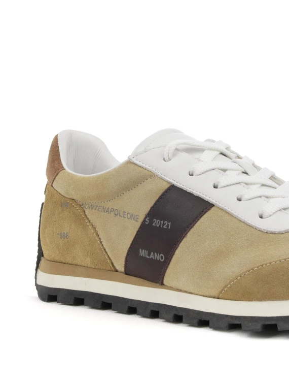 Sneakers 86e beige donna in suede