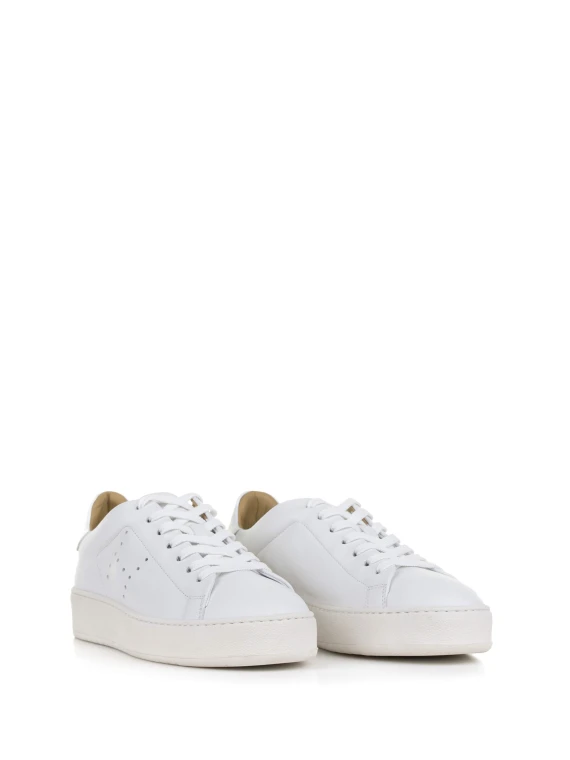 Sneakers H672 bianco in pelle