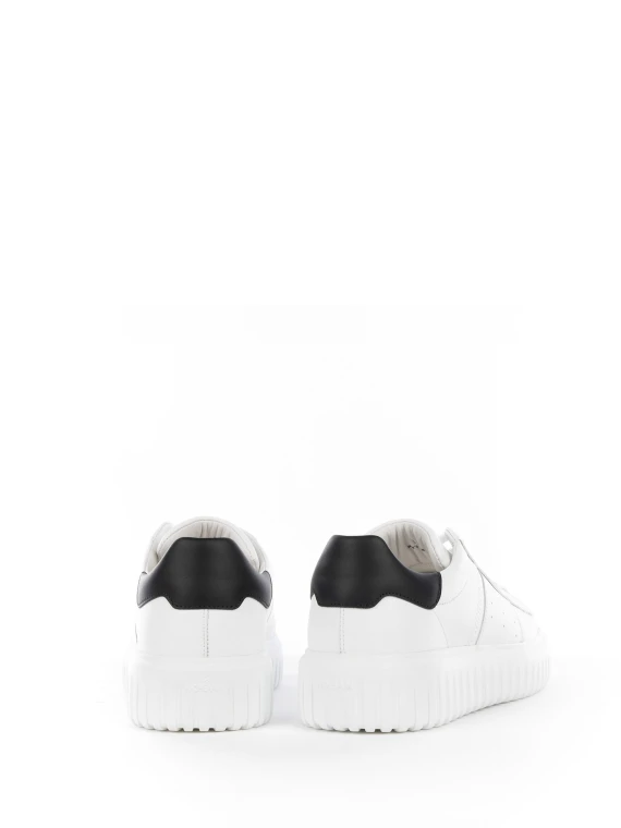 Sneakers H-Stripes Bianco Nero