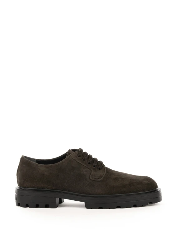 Derby Lace-Up Shoes H673 in suede