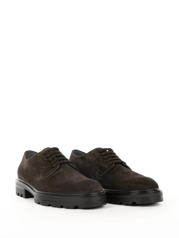 Derby Lace-Up Shoes H673 in suede