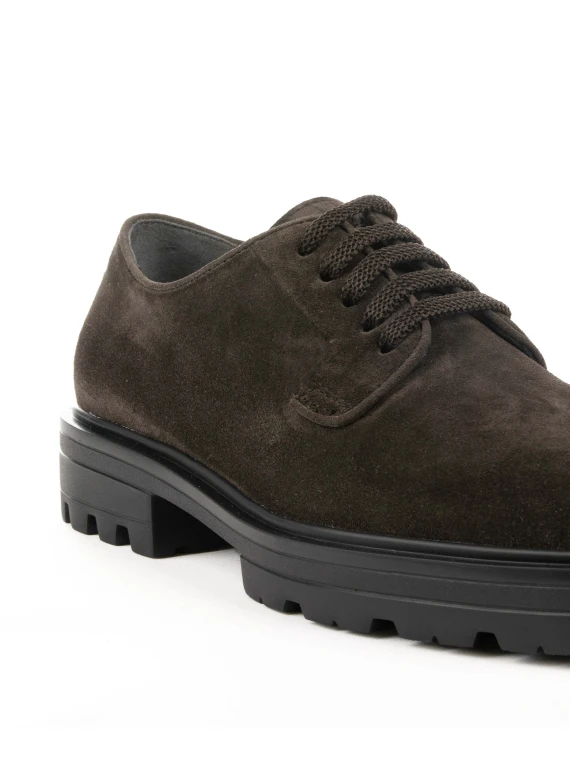 Derby Lace-Up Shoes H673 in suede