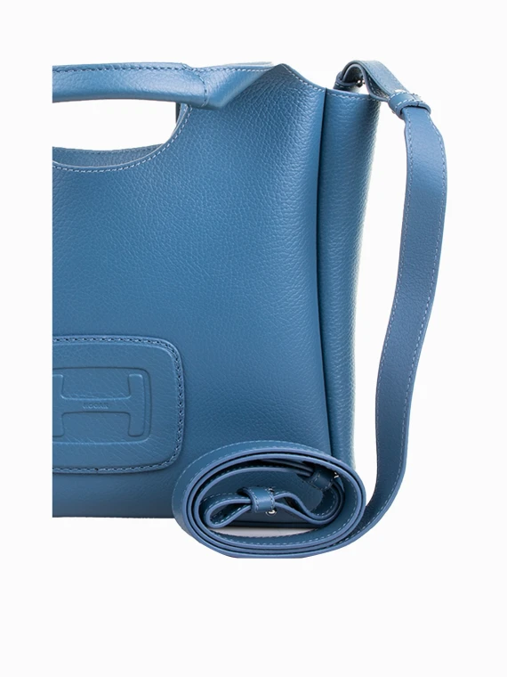 Medium H-Bag Shopping Bag in Hammered Leather