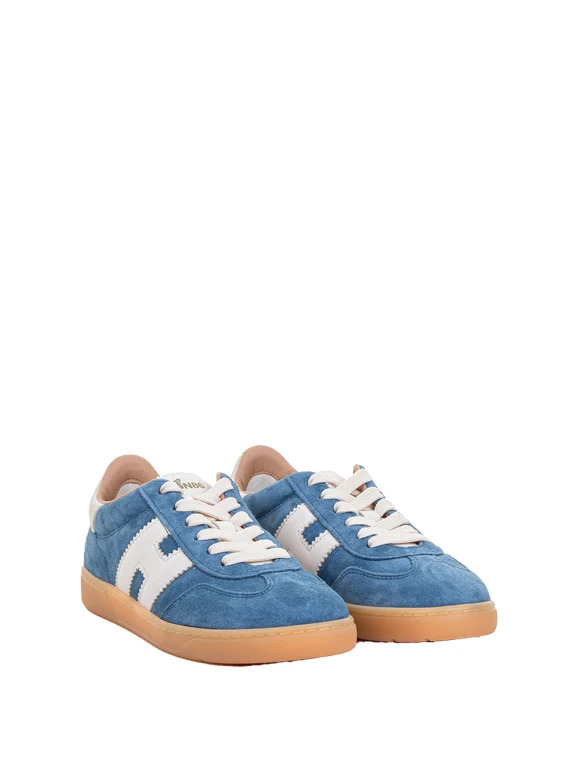Sneaker Cool donna azzurra in suede