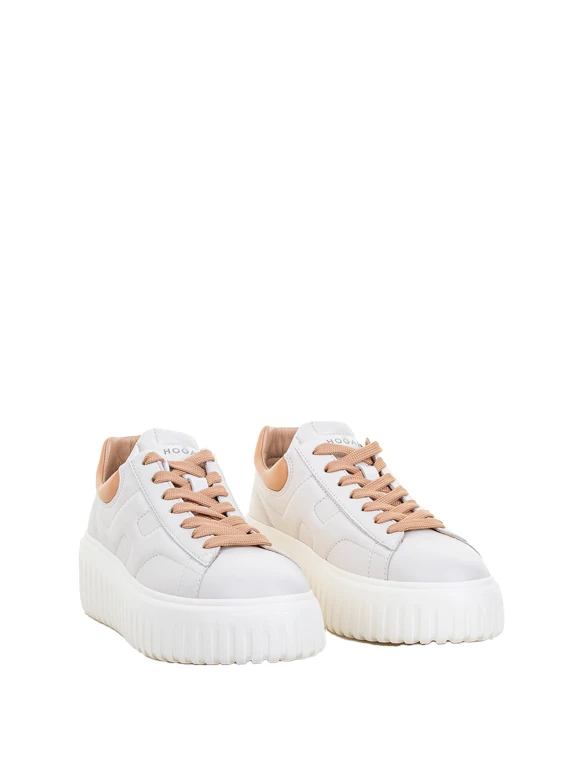 Sneaker H-Stripes donna in nappa