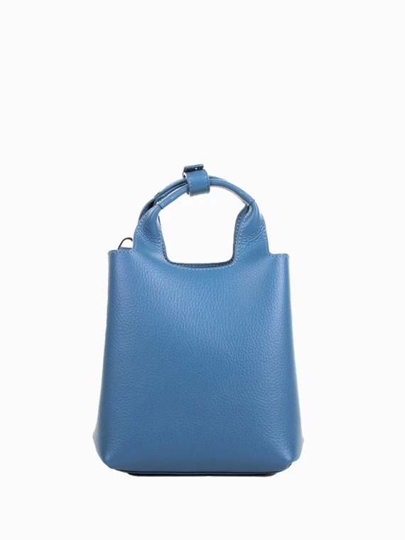 H-Bag mini shopping bag in hammered leather