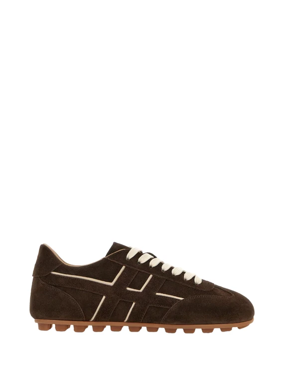 Brown suede sneakers