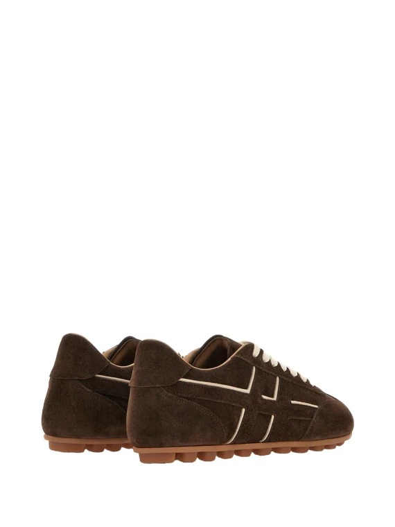 Brown suede sneakers