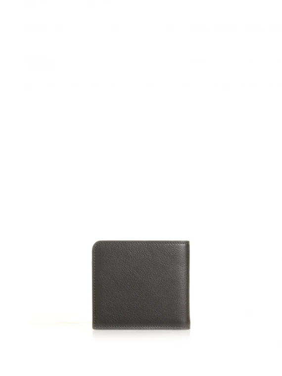 Leather wallet with logo