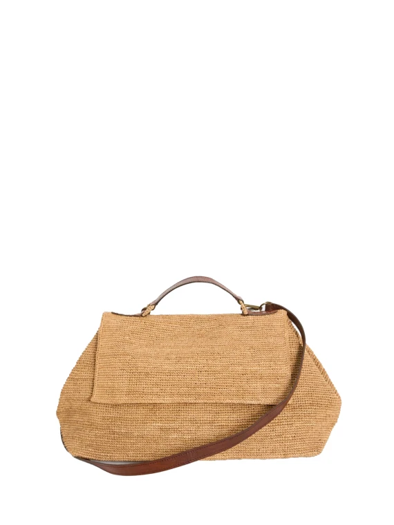 Borsa a mano lavorazione all'uncinetto con tracolla