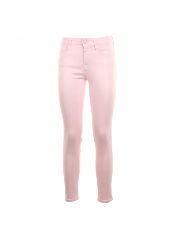 High-waisted skinny jeans