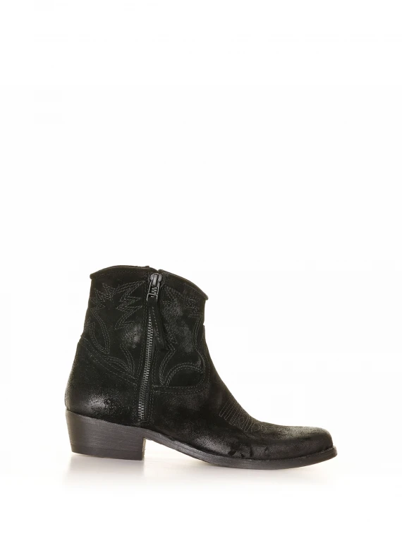 Stivaletto texano low nero