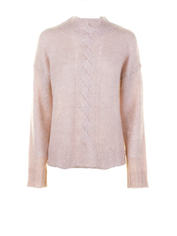 Maglia lupetto greige donna