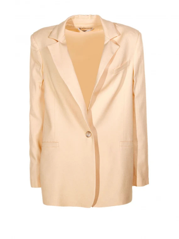 Peach single-breasted jacket