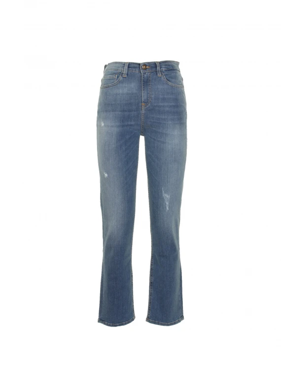 Jeans a vita alta wide leg