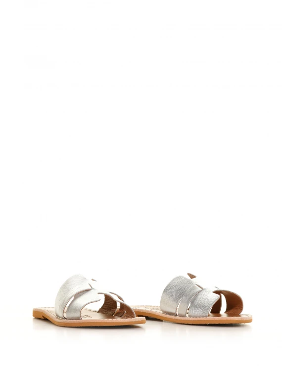 LE SALENTINE Sandals Silver