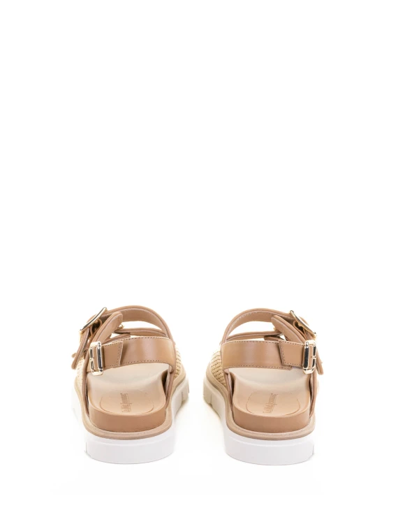 Beige Raffia Sandal