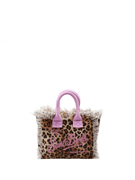 Borsa Mini Vanity stampa leopardata