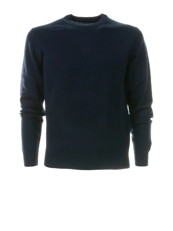 Maglia girocollo uomo blu navy