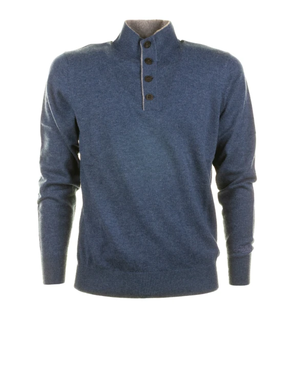 Men's Blue Turtleneck
