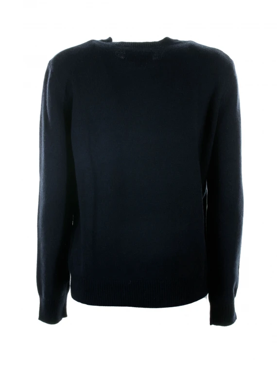 Navy blue crew neck sweater