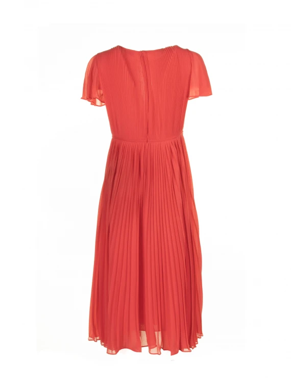 Long coral dress