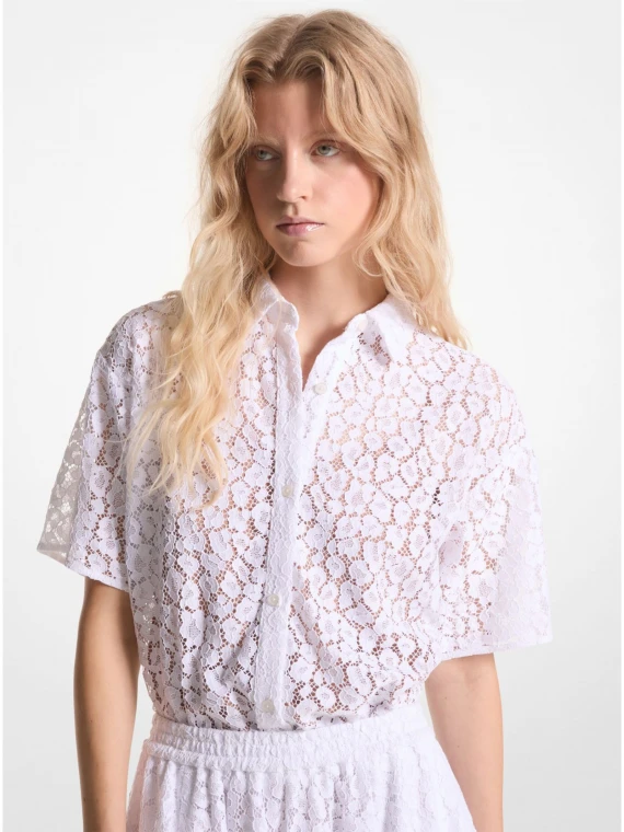 Corded lace shirt